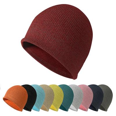 High-Visibility Reflective Knitted Beanie for Men and Women Sports Cap for Cycling and Skiing Cold-Weather Hat Warm Woolly Beanie