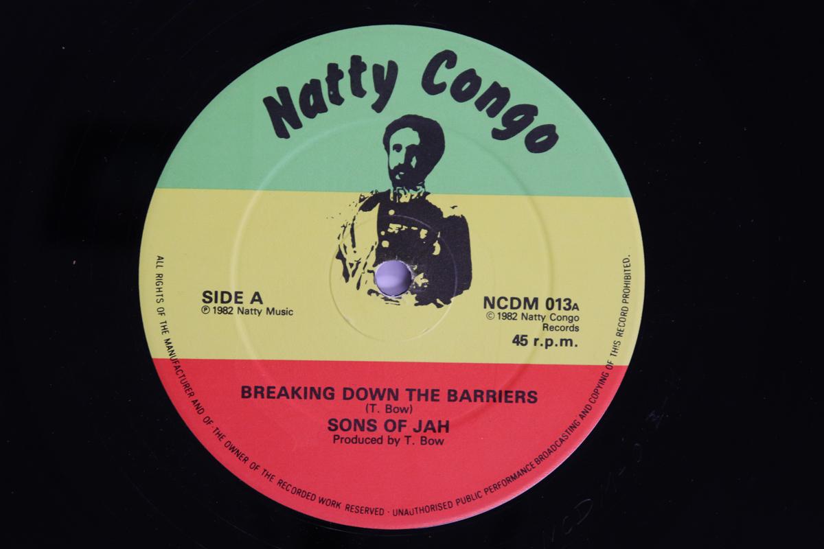 

12inch Record SONS OF JAH Breaking Down The Barriers Barrie NCDM013 NATTY CONGO 1982 UK Reggae Ska Dub Used