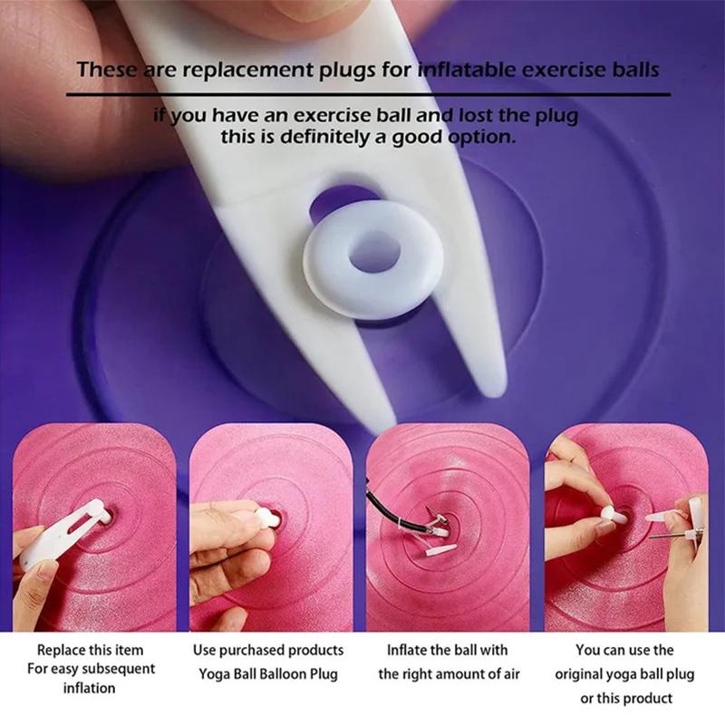 10Pcs Fitness Exercise Sport Yoga Ball Inflatable Bed Pool Air Stopper Plug Pin Replacement Plug Gym Accessories