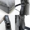 Used COACH Shoulder Bag 4010 Signature PVC/leather Black Dark Gray Casual