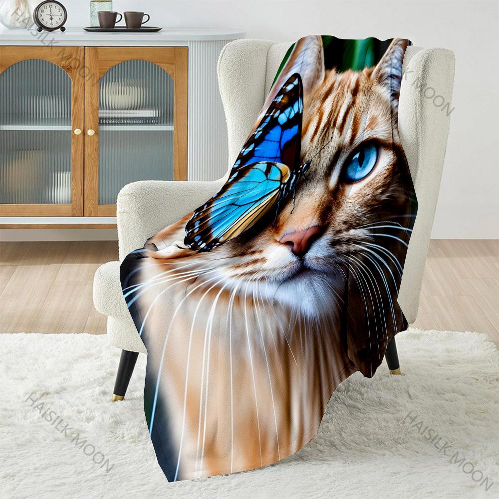 

Striped animal fur pattern. pattern Blanket Flannel Material Soft Warm for All Seasons, Home Outdoor Camping Picnics RV 75x90cm