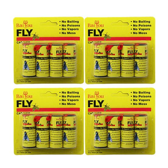 4 role Lepidlo proti hmyzu Papírový lapač much