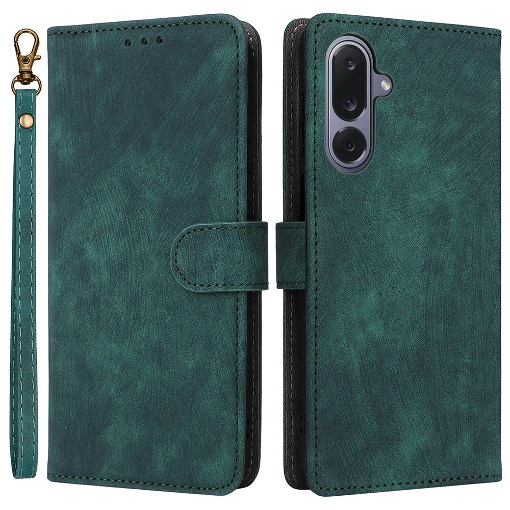 For Samsung Galaxy M36 5G Case Wallet RFID Blocking PU Leather Phone Cover Stand with Strap