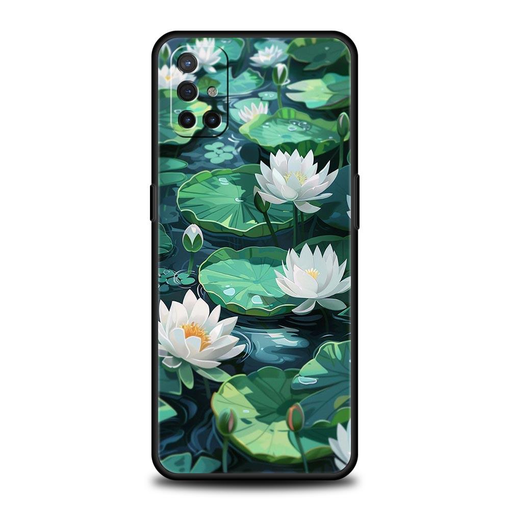 Lotus Pattern Phone Case For OnePlus 15 13 12 11 10 9 8 13T 10T 7T Pro 13R 12R 9RT 8T Nord 4 N200 2T CE 2 3 5G Lite Cover