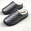 Winter new old Beijing cloth shoes women's cotton slippers leather surface waterproof warm velvet half drag cotton shoes home