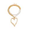 Exaggerated Size Heart Pendant Necklace Big Love Multilayer Pearl Necklace  Date Night