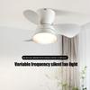 Ceiling Fans With LED Lamp Silent Fans High Wind 3 Speed Light Modern Retro Design for Bedroom Living Room Decor Home Lamp