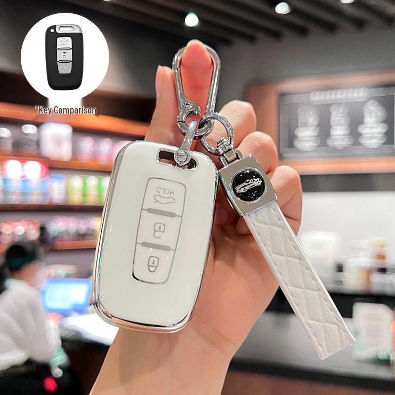 Compatible Key Cover for Beijing Hyundai Sonata 8, Old ix35/Langdong Models