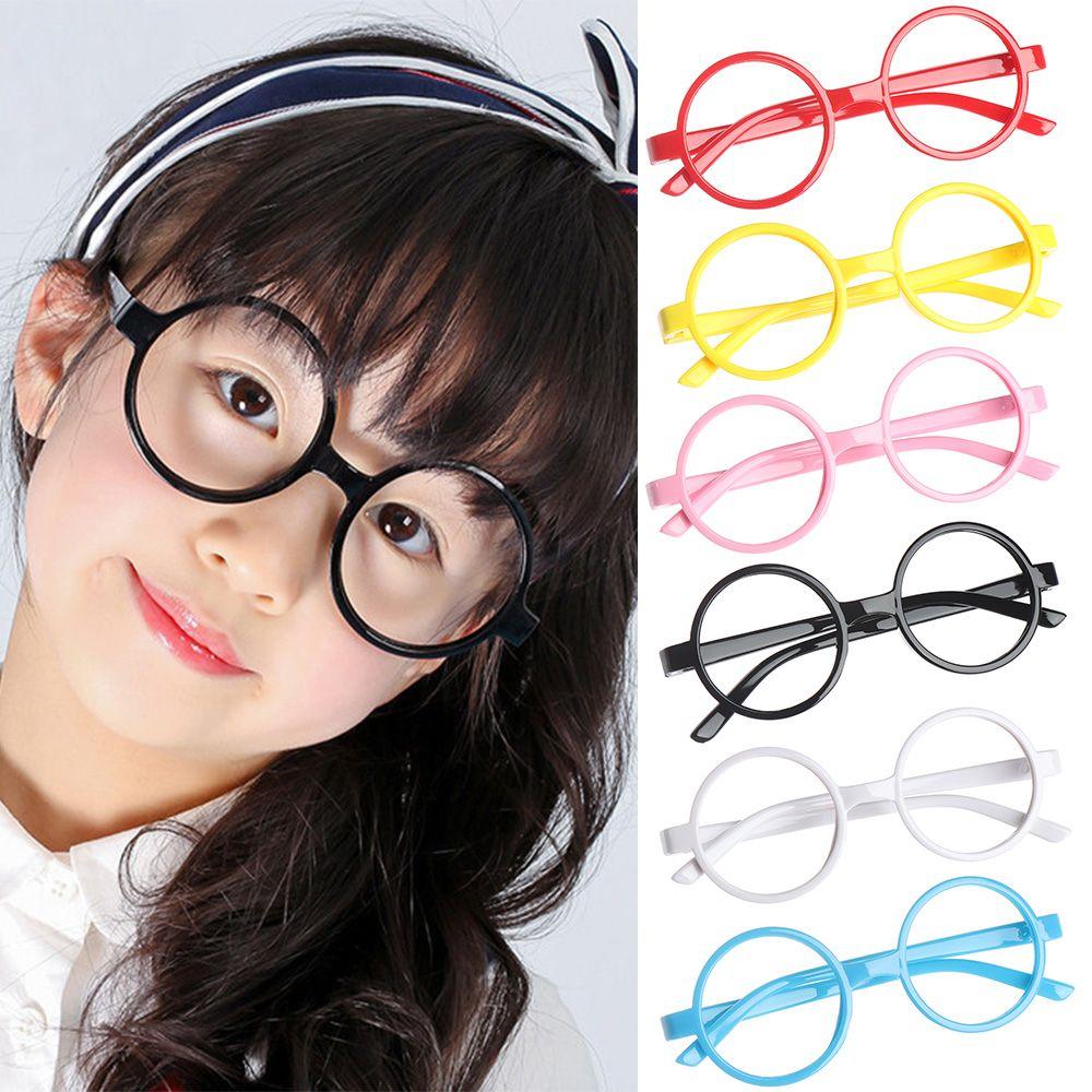 

Cute Portable Candy Color Spectacle Frames Eyewear Protection Round Glasses Frame Ultra Light