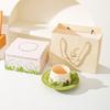 Pastoral Style Ceramic Coffee Cup Saucer Set Afternoon Tea Cup Dessert Combination High End Fresh Literary Romantic