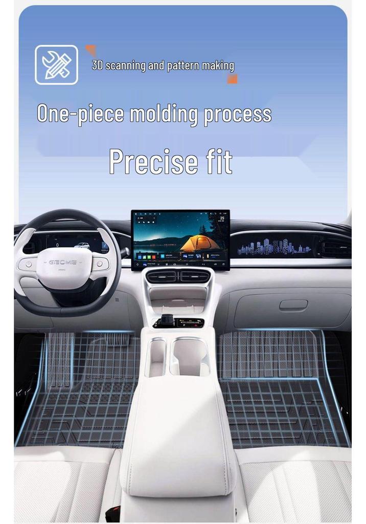 Geely Xingyuan TPE Youth Edition Floor Mats & Dream Carpet Trunk Mat Set - Full Coverage for 26 Models