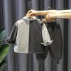 Kinder Set Splicing Shirt Zweiteiler Set Frühlingsmode Herrenbekleidung Frühlings- und Herbstmode