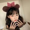 2025 Bowknot Little Bear Ear HairBand Female Winter Cute Cartoon Face Wash Hair Band HairHoop Korean Girl Hair Grotto Headband