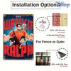 1pc Disney Wreck-It Ralph Metal Tin Sign - 20.32x30.48 Cm Colorful Movie Art, Durable Iron Wall Decor for Home, Holiday, Game Ro