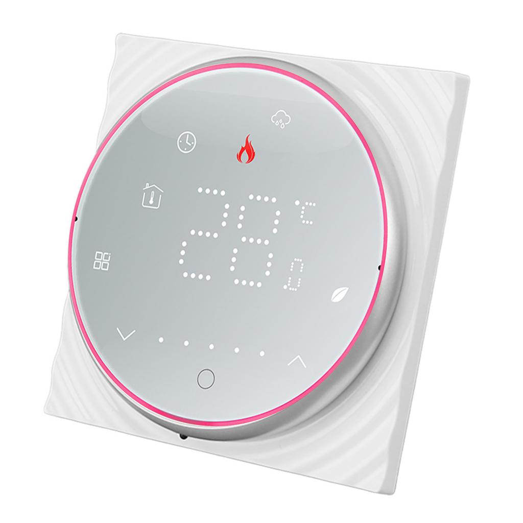 Wireless Thermostat LED Screen High Temperature Control Accuracy Programmable Smart Thermostat for Home Electric Heating AC 95 to 240V