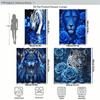 Vivid Animal & Floral Pattern Polyester Shower Curtain - Stylish Bathroom Decor, Decorative Bath Curtain For Home