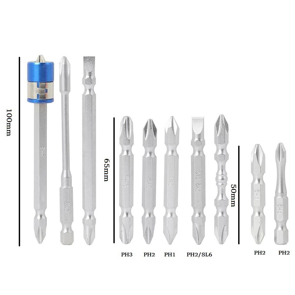 Alloy Steel Screwdriver For Driver Wrench Parts Hex Shank Electric Drill Bits