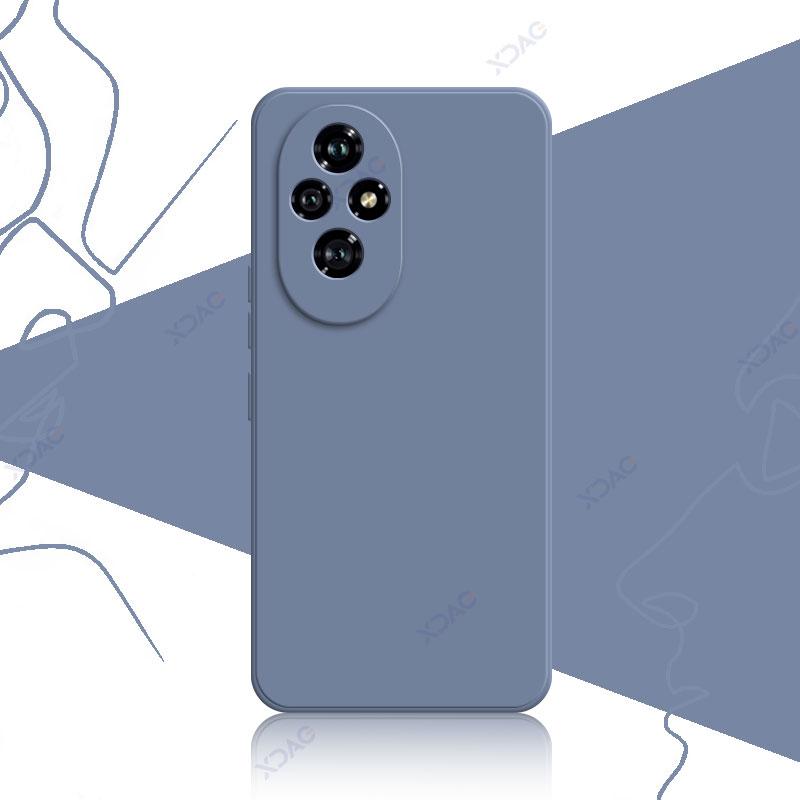 Mobile Phone Case for Honor 200 Pro Honor200 200Pro 5G 360 Soft Luxury Square Liquid Silicone Back Cover Waterproof Bag