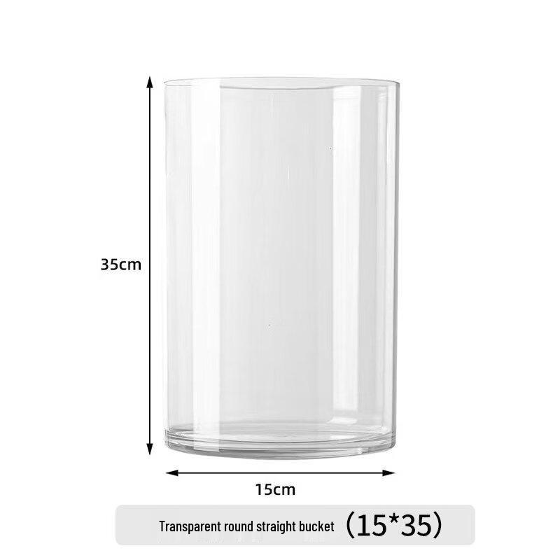 

Transparent Round Aluminum Flower Bucket