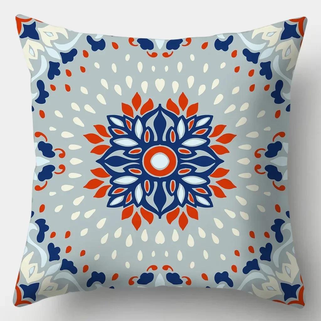 

Мода Ретро Искусство Бохо Стиль Принт Мягкая Квадратная Наволочка Полиэстер Чехол для Подушки Наволочка Гостиная Домашний Декор 66x66cm