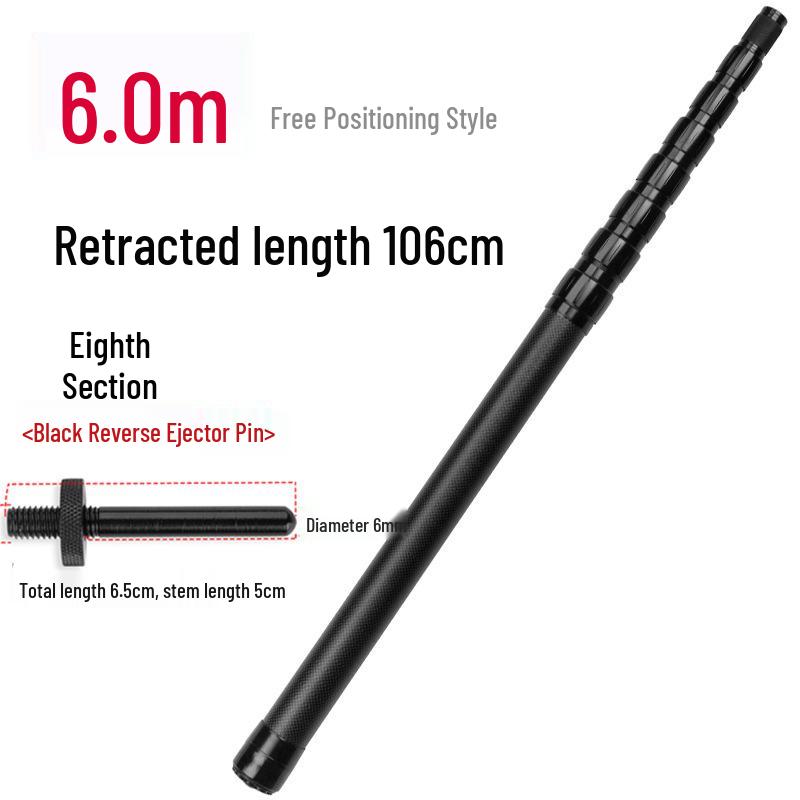 Manulife 3M Carbon Sky Canopy Portable Telescopic Fishing Net Pole