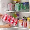 4 Holes Beer Can Organizer Fridge Soda Drink Bottle Holder Refrigeration Kitchen Storage Box Space-saving Kitchen Accessories