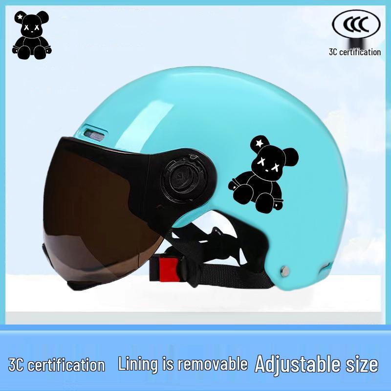 3C Certified Kids  Electric Vehicle Helmet: Cute, Breathable, Lightweight, Sun-Protective, All-Season Safety for Toddlers.