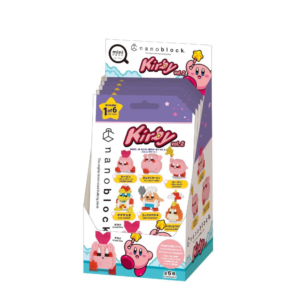 Kawada Nanoblock Mini Nano Kirby of the Stars 1 BOX 6 insgesamt 6 Typen vol.2 (BOX) NBMC_46S = Stück,