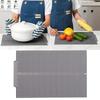 Heat Resistant Sink Drain Mat for Kitchen Use Flexible Silicone Dishes Fruits Drainer Foldable Utensils Drying Pad