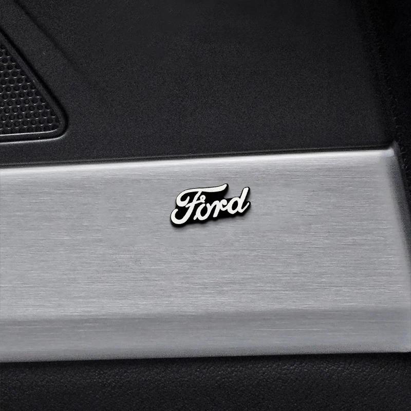 For Ford F MK4Car Audio Decorate 3D Aluminum Badge Emblem Stickers For Ford Focus Mk3 Fiesta Ranger Fusion Mondeo Mustang Fusion Kuga Ecosport