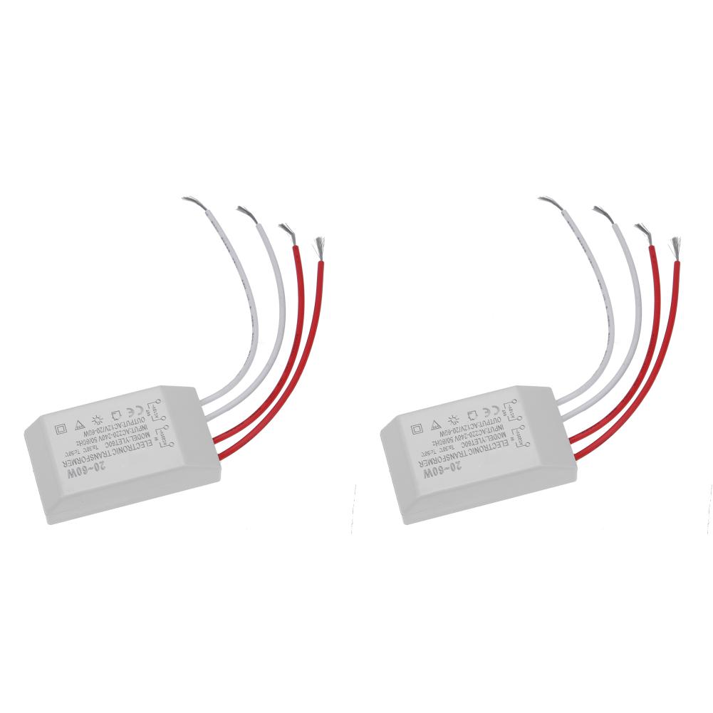 AC 220V To AC 12V Electronic Transformer 20-60W Voltage Converter Halogen Light Electronic Transformer Power Supply Driver Adapt