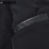 KAISER Men's Genuine Lambskin Lapel Motorcycle Jacket