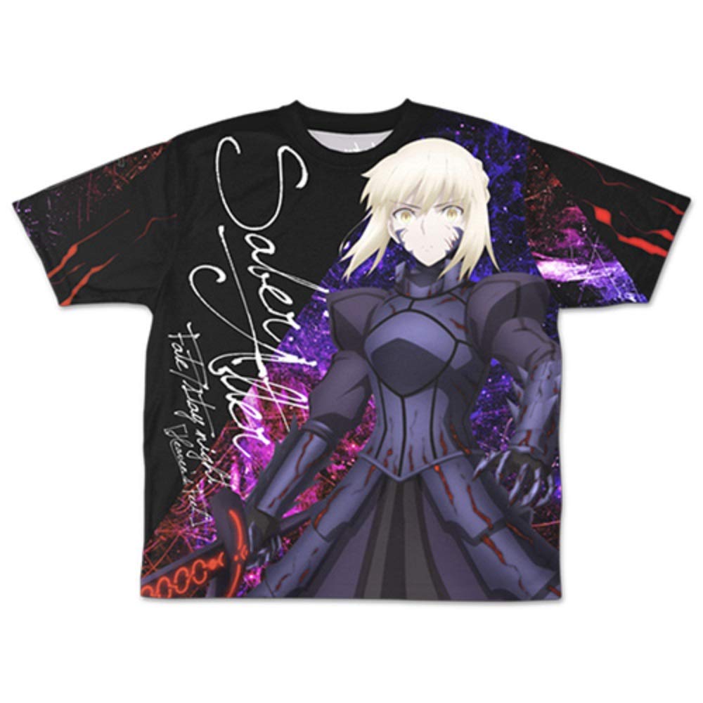 

Футболка night HF Saber Alter с полной графикой Fate/stay размер S двухсторонняя