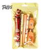 Classroom Reward Prizes for Christmas 6PCS Stationery Set Students, Cute Patterns Print Holiday Writing Pens with Accessories Practical School