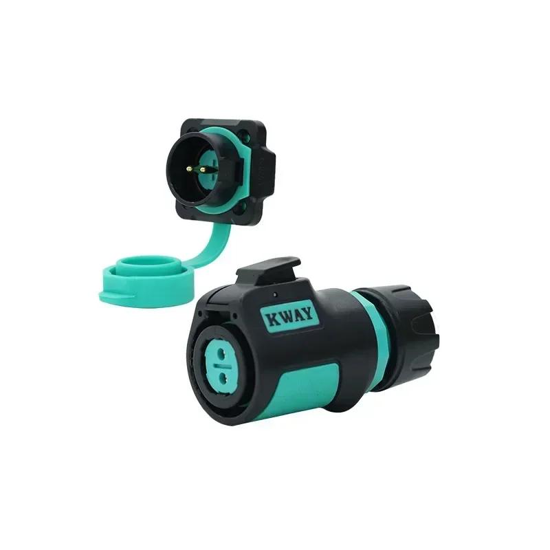 KWAY K20 M20 2 3 4 5 7 9 12 Pin Waterproof IP68 Connector Electro Mechanical Screen UAV Panel Aviation Female Plug Male Socket