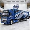 1:43 Volvo FH16 Globetrotter 750 XXL Tilhenger Legeringsbilmodell Diecasts & Leketøybiler Miniatyrmodellbil Leketøy For Barn