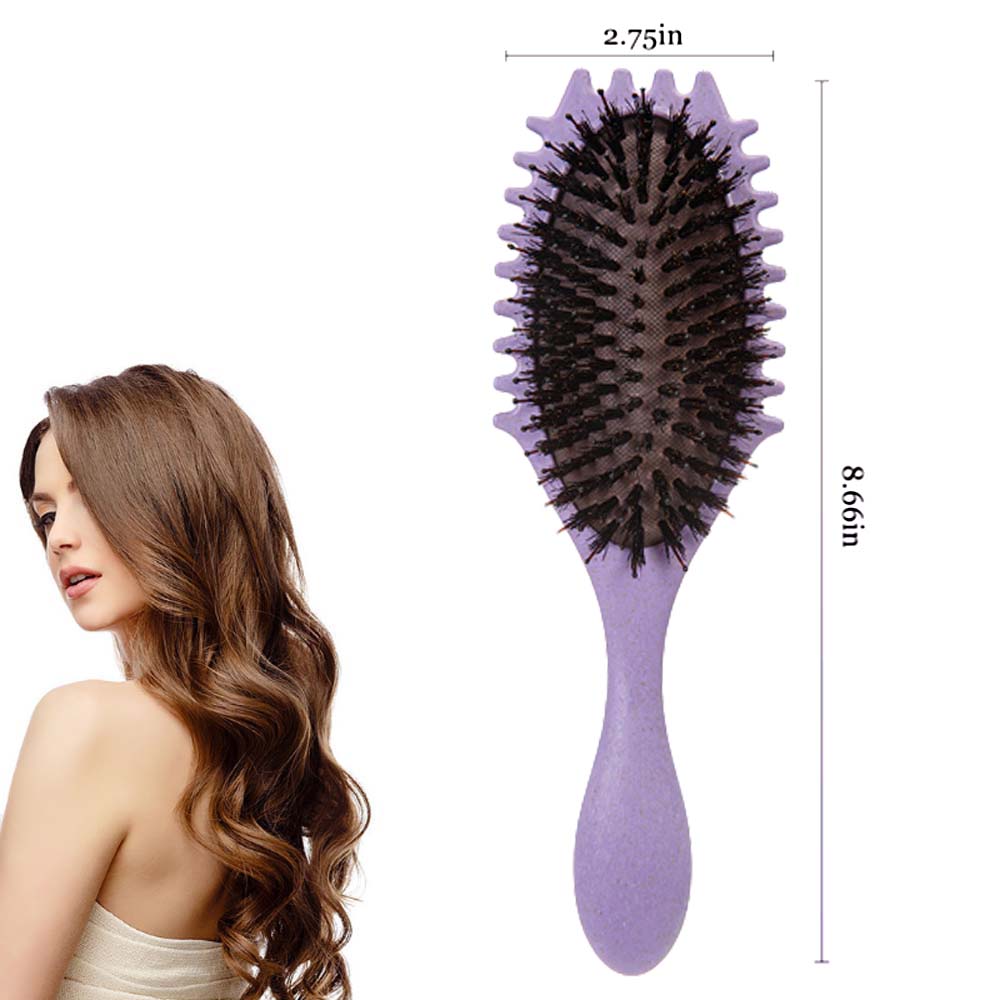 Lockenbürste Curl Define Brush – Dunkelgrün, 27,5 Cm, Für Lockenbildung & Entwirren