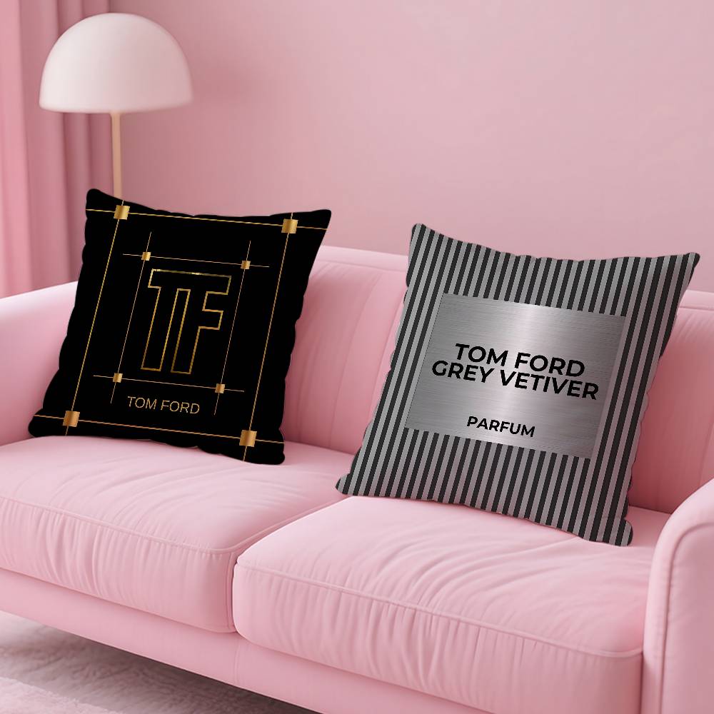 Trendy Brand T-Tom F-Ford Pillow Case Pattern Printed Pillowcase for Living Room Sofa Cushion Cover & Bedroom Decor