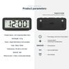 Magnetischer Tragbarer Digitaler Wecker Batteriebetrieben TEMP Feuchtigkeit Datum Schlummer Tischuhr 12/24H 2 Wecker Elektronische LCD-Uhr