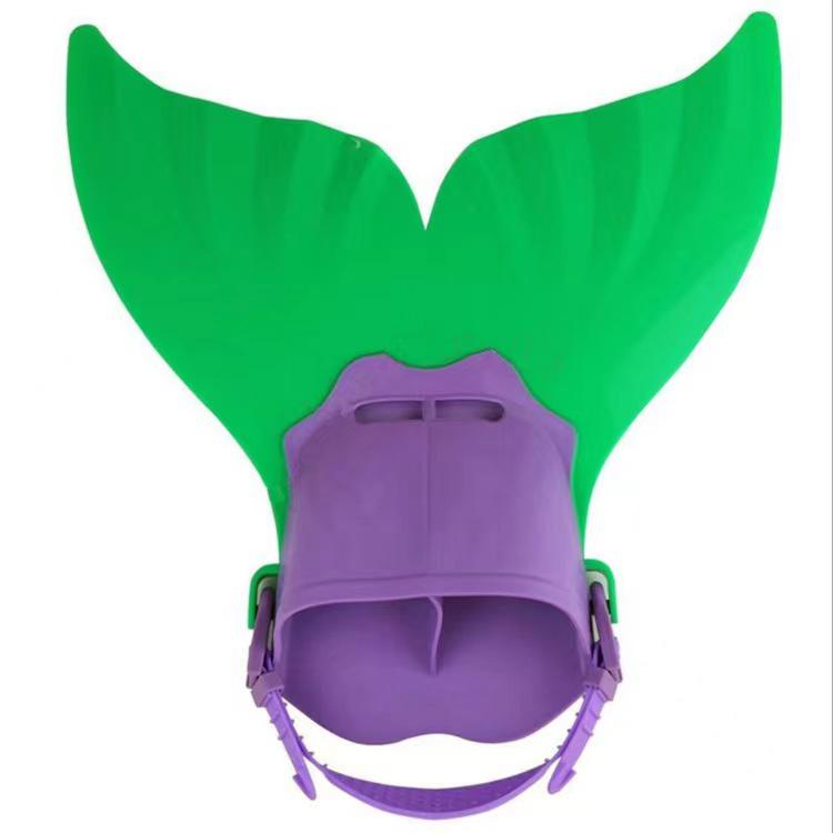 Mermaid One-Piece Monofin Whale Tail Flippers for Swimming and Diving
