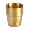 Korean Style Double-Layer Stainless Steel Cup - Anti-Scald Gold Cup for Tea, Beverage, and Beer