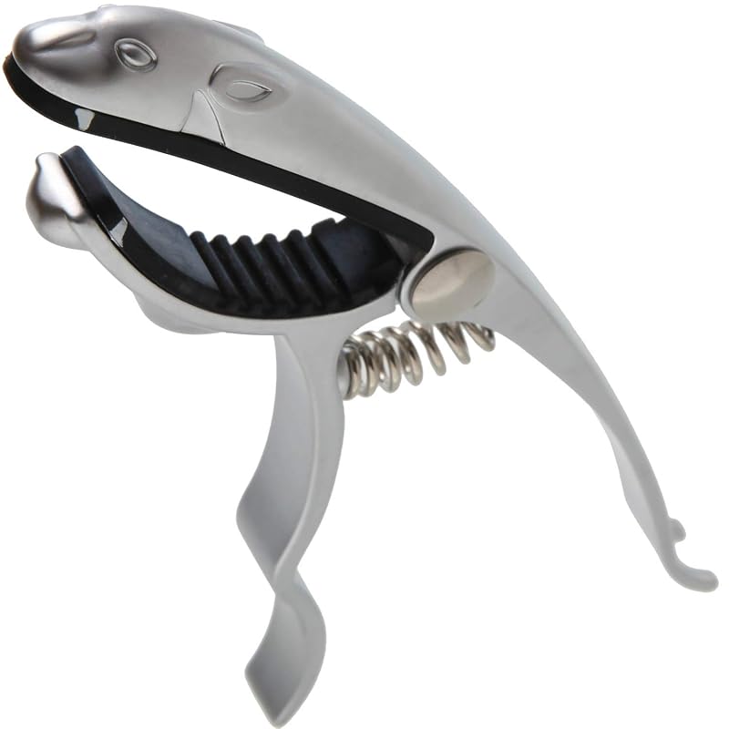 

Phoenix one touch Guitar capo [type] Jaguar] Care fiber cloth/Pick/Manufacturer s warranty 4-piece set Silver