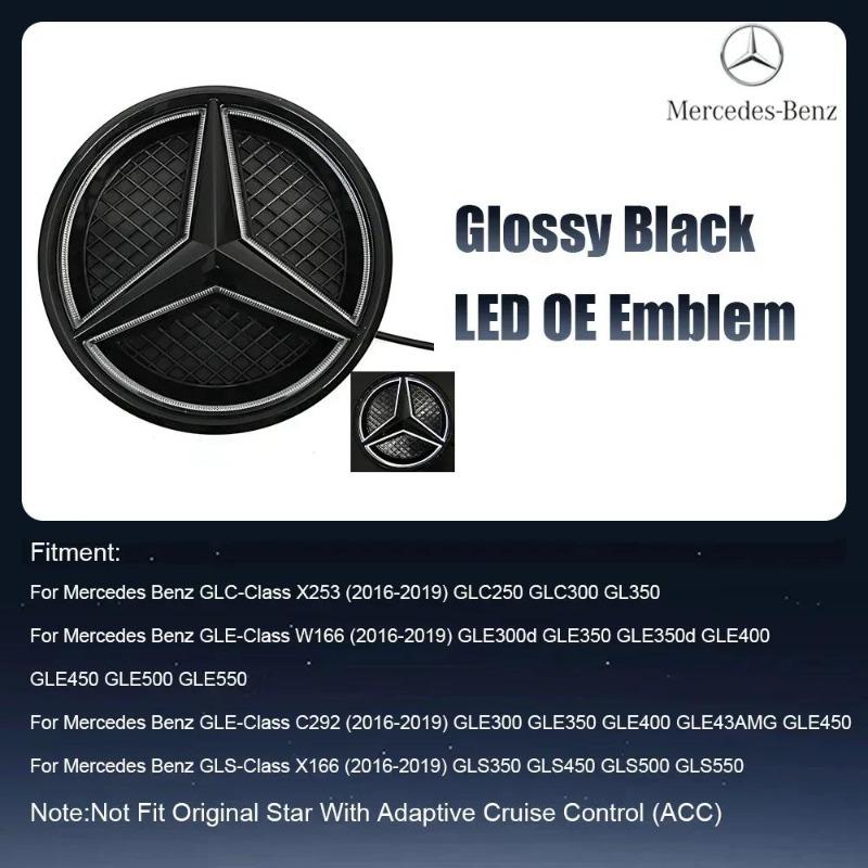 

For Mercedes Benz OE LED Emblem Light X253 W166 C292 X166 2016-2019 Car Front Grille Illuminated Logo Star Badge