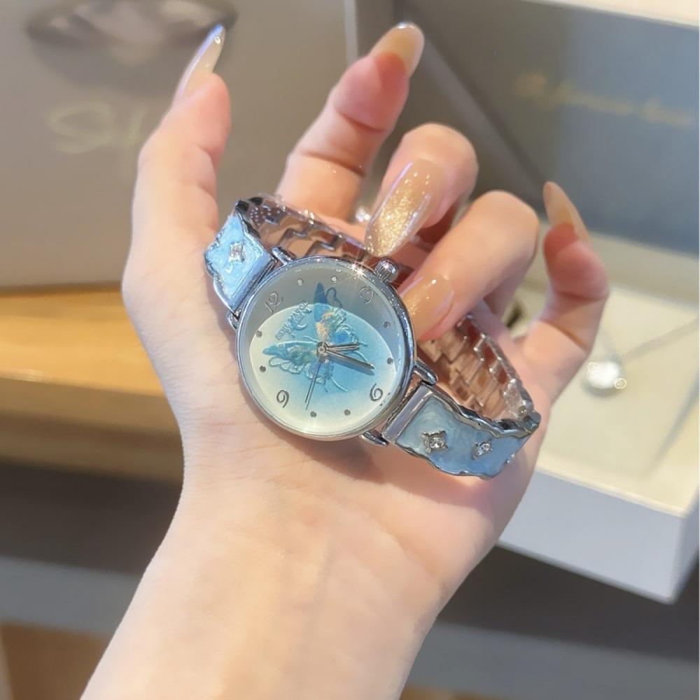 Exquisite Butterfly Bracelet Watch for Women Dreamy Temperament Watch Light Luxury Quartz Watch Fashionable Quartz Watch
