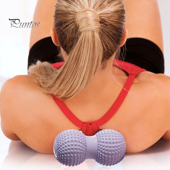 Peanut Massage Ball Deep Tissue Muscle Relaxation Double Lacrosse Roller Physical Therapy Leg Arm Waist Belly Back Foot Full Body Massager