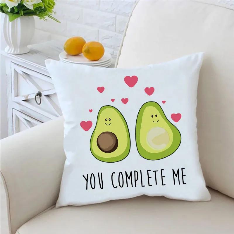 Lustiger Avocado-Druck Kissenbezug Dekokissen Sofawurf Kissenbezug Stuhl Autokissenbezug Heimdeko Einweihungsgeschenke