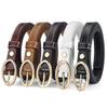 Thin Belt Women'S Design Sense Decorative Oval Pin Buckle Retro Thin Jeans Small Belt