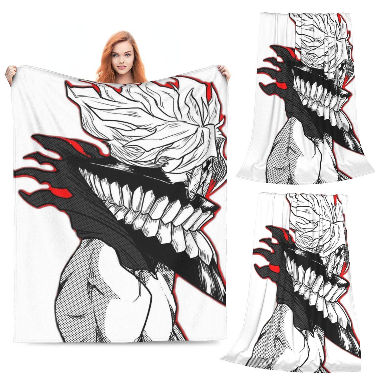 

Dandadan Anime Eyes W Kaji Manga Blanket Soft Warm Flannel Throw Blanket Cover for Bed Living room Picnic Travel Home Sofa 80x120cm