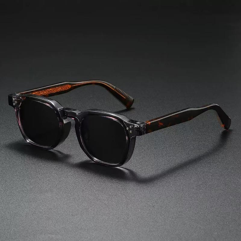 Retro Square Black Lens Sunglasses Women Luxury Brand Designer Glasses Fashion Rectangle Men Outdoor Eyewear Uv400 Glasses