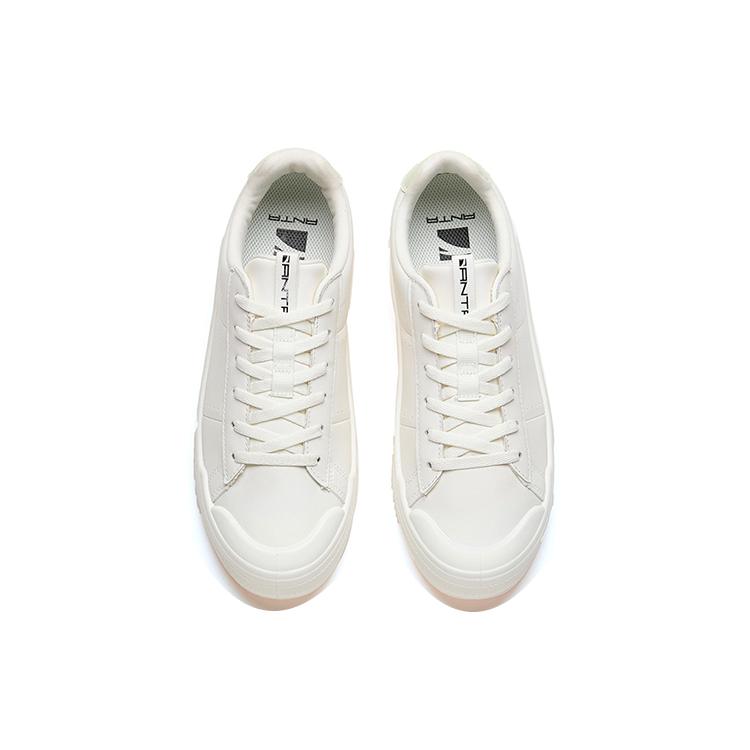 New Anta Life Collection Lightweight Low Top Skateboard Shoes Women's White Orange 122148072-1